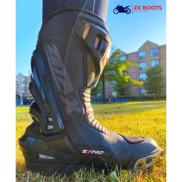 High Performance Micro Fiber CE Certified Sport Boot With Metal Toe Slider and Shock Absorber