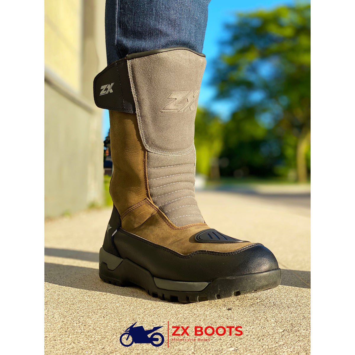 High Performance Adventure Style Boot Waterproof with Zip and 
