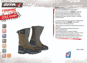High Performance Adventure Style Boot Waterproof with Zip and Velcro Fastening.