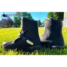 Load image into Gallery viewer, High Performance Leather Adventure Boot Waterproof membrane with a buckle and Velcro strap