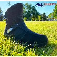 Load image into Gallery viewer, High Performance Leather Adventure Boot Waterproof membrane with a buckle and Velcro strap