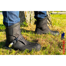 Load image into Gallery viewer, High Performance Leather Adventure Boot Waterproof membrane with a buckle and Velcro strap