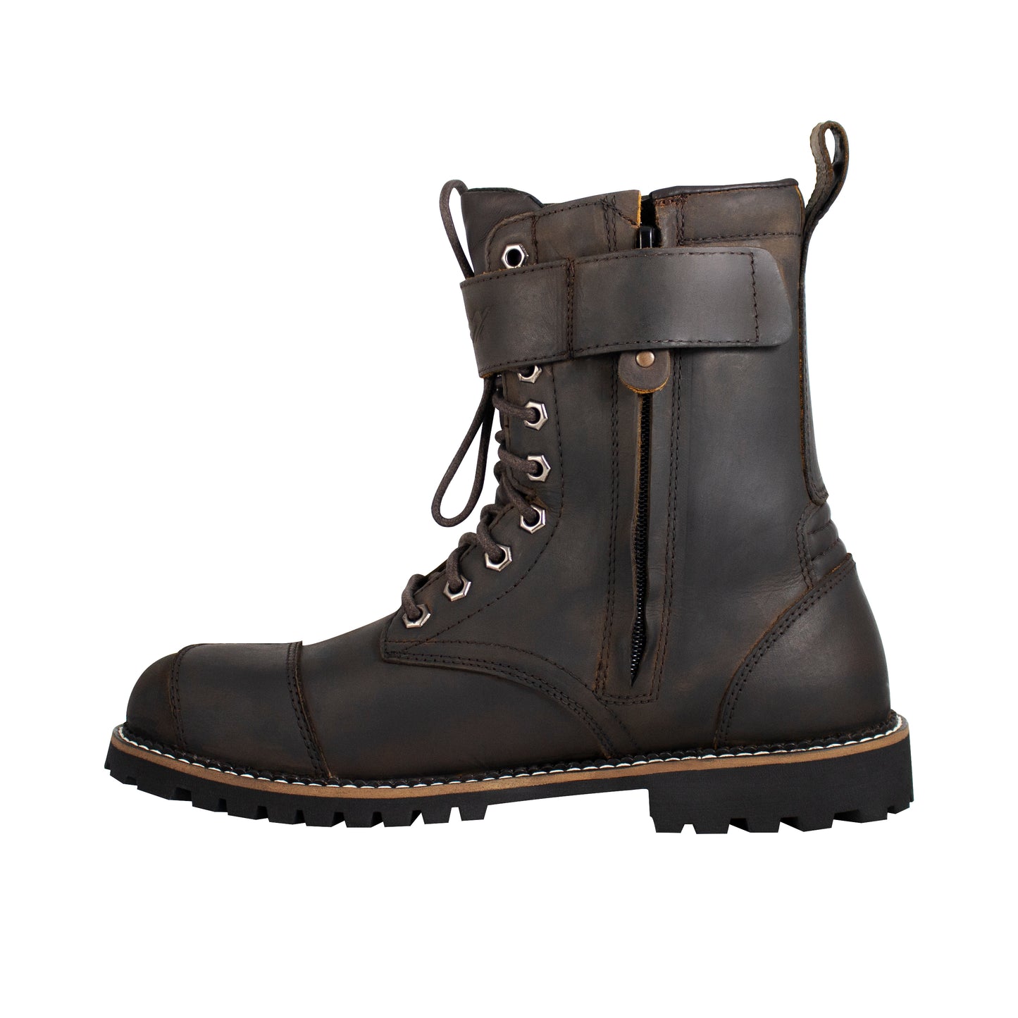 High Performance CE Certified Cafe Racer Style Boot Waterproof with Zip and Laces