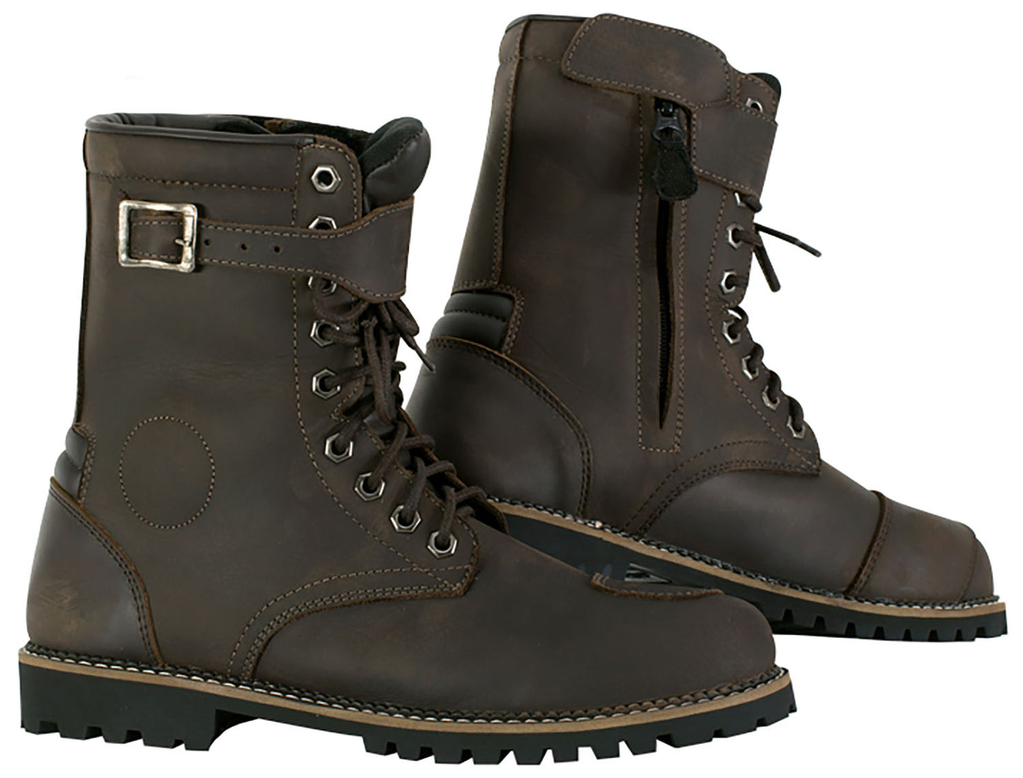 High Performance CE Certified Cafe Racer Style Boot Waterproof with Zip and Laces